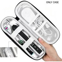 Travel Toothbrush Case for Oral-B Pro/iO/Philips Sonicare, Traveling Toothbrush Storage Bag with Mesh Pocket Covers Box