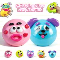 2027!!!Smushers Curiosities Dog Face Swap Squishy Toy Soft Moldable Cute Slow Rising Squeeze Sensory Toy