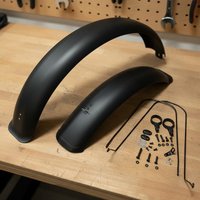 26x55-Inch Inch Tire Fenders Sturdy Duty Wide Bike Mudguard Set Wide Tire Two-Wheeler Fenders for Rough Terrain
