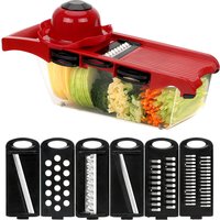 HILIFE Kitchen Gadget Multi-function 6 Blades Slicer Vegetable Mandoline Slicer Cooking Tool Sets Fruit Cutter Grater