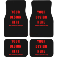 4pcs Universal Customization Design Car Floor Mat Set Heavy-Duty Front And Rear Protector Rug Interior Accessories for Vehicle G