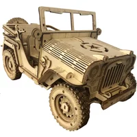 3d Wooden Off-road Cars Puzzles Building Blocks Kits Military Collections Toys for Teens Adults DIY Assembling Jeep Models Gift
