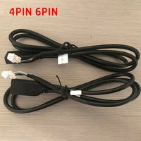 2PCS 75cm Car USB Cable Adapters 4Pin And 6Pin For Android Car Radio Stereo Connectors USB Extension Cable Adapters