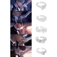 Hot Game Love and Deepspace Caleb Xavier Sylus Zayne Rafayel Cosplay Rings Heroine Couple Wedding Rings for Women Halloween Gift