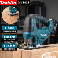 Makita DJV182Z 18V Brushless Jigsaw For Wood Steel Aluminium Cutting 3500SPM Cordless Curve Saw Makita Battery
