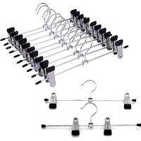5-30PCS Metal Pant Hangers Multi-purpose Adjustable Non-Slip Trousers Clip Clothes Organizer Household Closets Storage Props ZYF