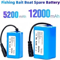 7.4V 12000mAh 5200mAh Li-ion Rechargeable For T188 T888 2011-5 V007 C18 H18 So on Remote Control RC Fishing Bait Boat Battery