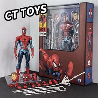 In Stock Ct Toys Spiderman Figure Mafex 075 The Anazing Spider-Man Comic Ver Mafex 185 Anime Action Figure Figurine Gifts Toys