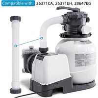 1/2pcs Pool Filter Pump Hose 16 Inch Pump Replacement Hose for Intex Pool Sand Filter Pumps Saltwater Systems Pool Accessories