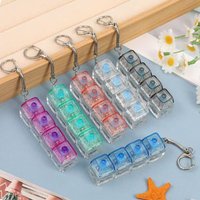 Color PC Decompression Button 4 Key Pinch Music Mechanical Keyboard Adult Decompression Button Keychain Toy Pendant