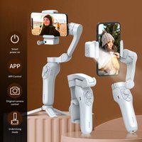 COMITOK L7C Pro 3-Axis Gimbal Stabilizer(Opt.AI Face Tracking)Foldable Anti-Shake Phone Gimbal for iPhone Android Vlog Video