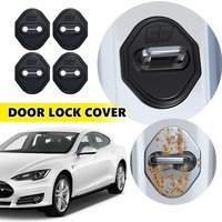 Silicone Car Door Lock Buckle Protector Cover Sticker Auto Accessories For Toyota Crown Corolla YARIS L Auris C-HR Hilux Vios