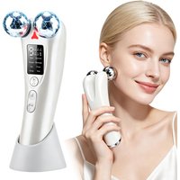 EMS Electric Face Beauty Device with Red Light Vibration 8 Modes 9 Intensities EMS Lifting Firming Tightening Facial Massager