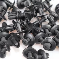10/20/50pcs Universal Car Bumper Fender 8mm Hole Plastic Rivets Fasteners Screw Car Fastener Clips for Toyota Focus Kia Nissan