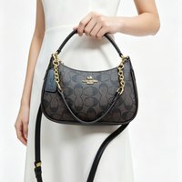 Trendy Leather Diaper Bag High-End Elegant Clutch Purse Unique Vintage Crossbody Shoulder Bag For Shopping Business
