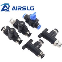 Pneumatic fitting 4/6/8/10/12/14/16mm Ball Hand Valve Switch Quick Plug BUC-4 BUC-6 BUC-10 Air Pipe Docking Quick Connector
