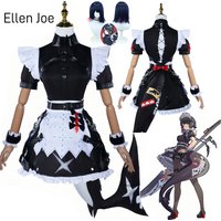 Zone Zero Ellen Joe Cosplay Costume Wig Maid Dress Uniform Tail Victoria Housekeeping New Eridu Halloween Party Women image 4
