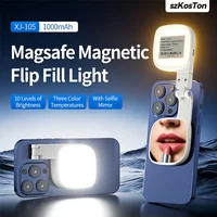 Magnetic Selfie Light Phone Light For iPhone Magsafe LED Selfie Fill Light with Mirror for Photography/Zoom/Video Conference