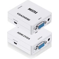 HD 1080P VGA to HDMI Adapter HDMI to VGA Converter with Audio Interface HDMI-compatible Adapter for Notebook Xbox360 DVD PS3 PC
