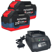 PATUOPRO 18V 21V 2.0 4.0 6.0Ah Rechargeable Lithium Battery For Makita 18V Power Tools Cordless Wrench Saw Drill Grinder Blower