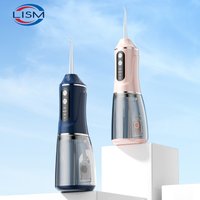 Dental Oral Irrigator Household Water Flosser Oral Cleaning Machine 5 Nozzles 3 Modes USB Rechargeable 300ml Water Tank