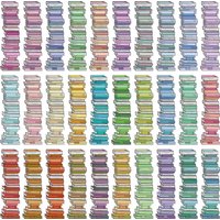 30Pcs/Set Cute Stacked Books Bookmark Stickers, Creative Book Reading Markers for Kids Students Teachers Kawaii Stationery Gifts