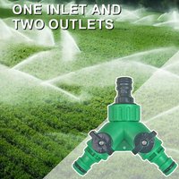 Garden Irrigation Y-shaped Water Splitter 2-Way Water Valve Watering System Water Controller Switch For Landscaping Garden Plant