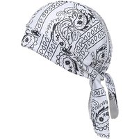 AliExpress NONE New Women Men Turban Hat Cashew Printed Elastic Cloth Beanie for Cycling Sports Fashion Hats Summer 10 Colors