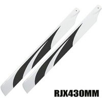 Align Trex 500 pièce d'hélicoptère RJX 430mm lames de Rotor principal en Fiber de carbone
