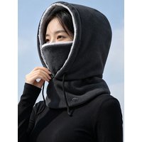 AliExpress NONE Winter Thermal Polar Fleece Balaclava Hat Hooded Outdoor Windproof Warm Cycling Sport Men Women Neck Warmer Ski Face Mask Caps