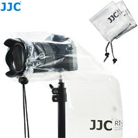 JJC 2 Pack Waterproof Camera Rain Cover Raincoat Protector for Canon Nikon Sony Panasonic DSLR Camera Rainproof Accessories