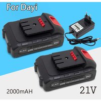 21V Rechargeable Lithium Ion Battery High Capacity Cordless Electric Power Tool Battery for Dayi 21V Tool Replacement Battery