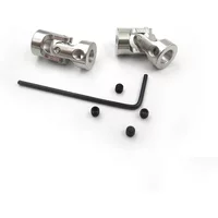2/3/3.17/4/5/6/6.35/8/10mm Boat Car Shaft Coupler Motor Connector Metal Universal Joint Coupling Rc Boat Car Metal Cardan Joint