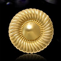 Fashion Stainless Steel Round Pattern Brooches for Women Unisex Geometric Pins Event Party Gifts Decoration Clothes Accessories