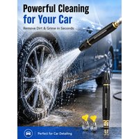 High Pressure Car Washer Gun , Powerful Cleaning for Auto Detailing & Home Use, Fits Standard Hose