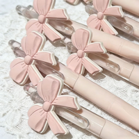 5/10pcs Fresh Bow Flower Press Neutral Pen ST Head Cute Student Girl Heart Gift Pen Office and Learning Supplies
