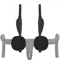 45° Angle Carbon Road Bicycle Aero Rest Handlebar Set, Lightweight Triathlon TT Clip-On Bar with Sponge Armrest for Road Bike