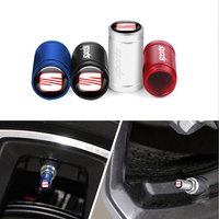 4Pcs Car Wheel Tire Air Valve Dust Caps Accessories For SEAT Leon FR Cupra Tarraco Mk2 Mk3 5f 1p Ibiza 6l 6j Arosa Ateca Altea