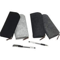 1PC Kawaii Felt Pencil Case Large Capacity Pen Pouch Pencil Bag for Girls School Office Supplies Organizer