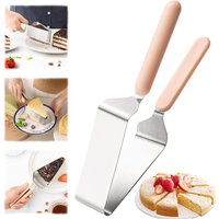 Adjustable Stainless Steel Cake Slicer Server 2-in-1 Pie & Cake Cutter with Comfort Grip Handles or Cake Server Pie Server