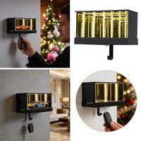 3D Infinity Garage Key Holder, Wall Mount Key Holder Hook With Glow In The Dark, Creative Hook For Car Keys And Home