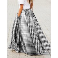 Fashion Elegant Skirt For Women Casual High Waist Loose Long Skirts Female Holiday Party Office Skirt Womens Clothing Summer New