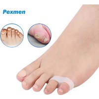 Pexmen 2/4Pcs Gel Pinky Toe Separator Little Toe Spacer for Overlapping Toe Calluses Blister Relieve Foot Pain for Children