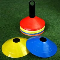 New 10/50Pcs Durable Soccer Training Cones With Pressure Resistant Marker Discs Football Sports Practice Sports Equipment