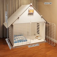 House Shaped Pet Cage Villa Large Space Indoor Dog Kennel For Pomeranian Teddy Corgi Small Dogs British Shorthair Cat Indoor Pet