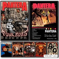 Classic Band Album P-Pantera Poster Decorative Wall Art Stickers Mural Photo Print for Home Living Room Hallway Decor