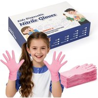 20/50/100PCS Kids Nitrile Disposable Gloves for 6-15Years Children Latex Free Household Gloves for Crafting Cooking Painting DIY
