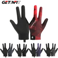 GETINFIT 1PC Breathable Long Finger Billiard Glove Anti-Slip Design Snooker Pool Table Sports Glove Enhanced Cue Control Comfort