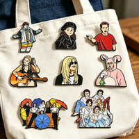 8pcs Anime Cartoon Boys Girls Enamel Pin Cartoon Brooch For Backpacks & Bags Fashion Lapel Badges Jewelry Gift for Friends