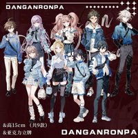 Danganronpa Lawson Plate Desk Decor 15th Anniversary Standee Kyoko Kirigiri Collection Ornament Hajime Hinata Acrylic Keychain